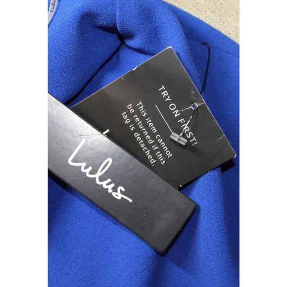 NWT Lulus Blue Maxi Gown Spaghetti Strap Formal Dress Women’s XS NWT - Picture 6 of 8